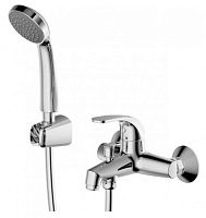 Bravat F6135188CP-B-RUS Fit Смеситель для ванны с коротким изливом и аксессуарами, хром