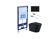 Aquatek Вега Set AQUATEK ВЕГА MB-017 4в1 Комплект: Унитаз, Инсталляция, Кнопка смыва