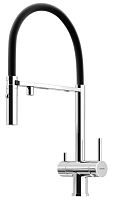 Sancos SC4010CH Imola Смеситель для кухни с возможностью подключения фильтра для воды, хром/черный
