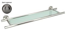 Сунержа 01-3003-0600 Каньон Полка стеклянная / L 600, черный хром