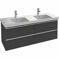 Jacob Delafon EB997-N14 тумба ODEON UP 4 выдвижных ящика /137x48.5x53/ (сер. антрацит) купить  в интернет-магазине Сквирел