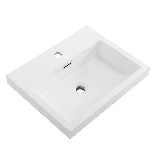 BelBagno BB-500-PM-LVB Pietra Mini Раковина из искусственного мрамора 50х40 см, белая BelBagno BB-500-PM-LVB Pietra Mini Раковина из искусственного мрамора 50х40 см, белая