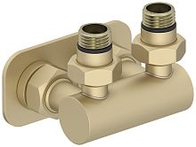 Сунержа 022-1536-1234 Модуль 2х1/2" угловой EU50, матовая шампань