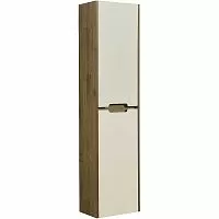 Акватон 1A254603OLVG0 Оливия Шкаф - колонна 40х160 см, бежевый/дуб велл купить  в интернет-магазине Сквирел