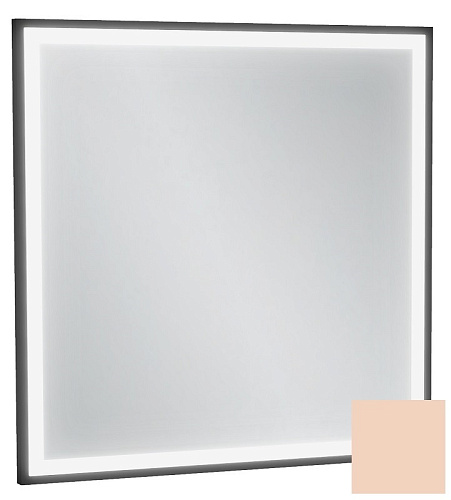 Jacob Delafon EB1433-S09 Allure & Silhouette Зеркало 60 х 60 см, с подсветкой, рама телесный сатин снято с производства