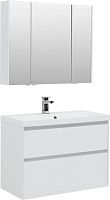 Aquanet 00240467 Гласс Комплект мебели для ванной комнаты, белый
