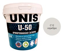 UNIS U-50 серебро С12, 1 кг Цементная затирка