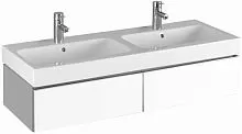 Geberit iCon 840220000 Шкафчик под раковину двойную 1190x240х477 мм белый глянец, лак купить  в интернет-магазине Сквирел