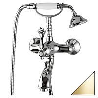 Cezares MARGOT-VDM-03/24-M Смеситель для ванны, с ручным душем, золото 24 карат/ручки металл