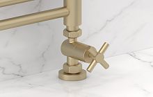 Сунержа 022-1409-1234 Вентиль прямой, (крест) G 1/2" НР х G 3/4" НГ, матовая шампань