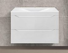 Vincea VMC-2F800GW Fine База под раковину, 80х50 см, подвесная, G.White (белый глянцевый)