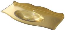 Caprigo OW15-11014-G Bourget Раковина стеклянная с бортиком 105х46 см, золото