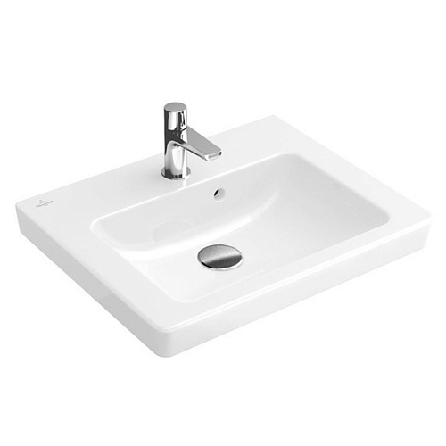 Villeroy & Boch 7315F5R3 Subway 2.0 Раковина подвесная 45х37 см, Pergamon CeramicPlus