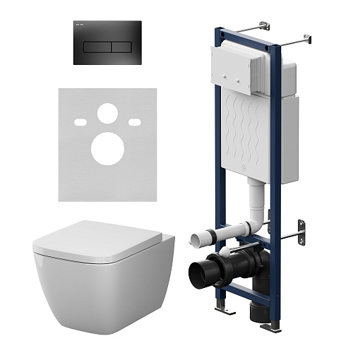 AM.PM GEM IS110338.901901 Комплект: Унитаз, Инсталляция, Кнопка смыва