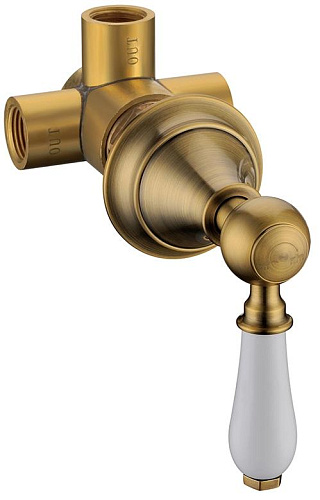 Boheme 623-CRST Crystal Смеситель встраиваемый, бронза/белый