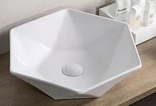 BelBagno BB1344A Раковина накладная керамическая 41 см, белая