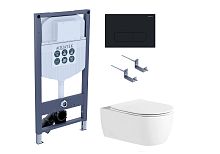 Aquatek ЕВРОПА SET AQUATEK ЕВРОПА New-017/023 Комплект: Унитаз, Инсталляция, Кнопка смыва