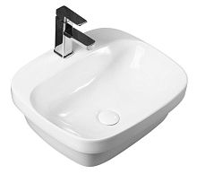 Aquatek AQ5042-00 Амадео Раковина для установки на столешницу, 50х42 см, с отверстием под смеситель, белая