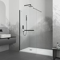 RGW 35104012-14 Walk In WA-041B Душевая перегородка, профиль черный