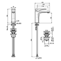 Fima Carlo Frattini Zeta F3961NCR (exp) Смеситель для раковины