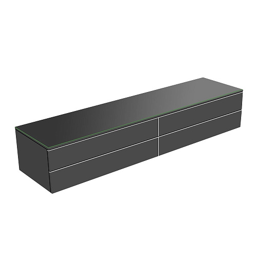 Keuco 31772110000 Edition 400 Тумба боковая 210х53.5 см, антрацит/стекло глянцевое антрацит купить недорого в интернет-магазине Сквирел