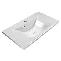 BelBagno BB800/450-LV-MR-PR Раковина из литьевого мрамора 80х45 см, белая