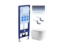 Aquatek КЛАССИК AQUATEK SET КЛАССИК cm-INS17-016 4в1 Комплект: Унитаз, Инсталляция, Кнопка смыва