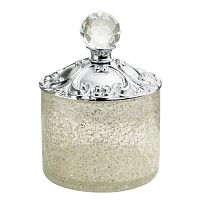 Migliore ML.CRS-60.228.CR CRISTALIA Баночка высокая H9 см. с крышкой, стекло,хром,SWAROVSKI
