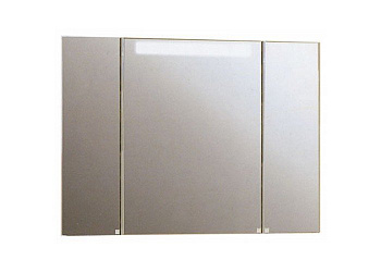 Акватон 1A111602MA010 Мадрид Зеркальный шкаф 100х75 см, со светильником, белый