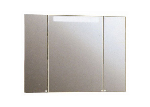 Акватон 1A111602MA010 Мадрид Зеркальный шкаф 100х75 см, со светильником, белый купить  в интернет-магазине Сквирел