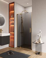 Cezares Slider SLIDER-B-1-90/100-GRIGIO-BORO Душевая дверь в нишу
