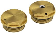 Сунержа 051-1201-0000 Спускной клапан/заглушка d 25 мм / G 1/2" НР / 2 шт., состаренная латунь