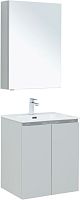 Aquanet 00274531 Алвита New Комплект мебели для ванной комнаты, серый