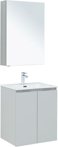Aquanet 00274531 Алвита New Комплект мебели для ванной комнаты, серый купить  в интернет-магазине Сквирел