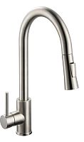 Osgard 87073 Forso Смеситель для кухни, с выдвижным изливом, никель
