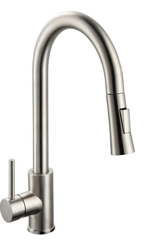 Osgard 87073 Forso Смеситель для кухни, с выдвижным изливом, никель