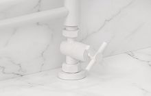 Сунержа 30-1409-1234 Вентиль прямой, (крест) G 1/2" НР х G 3/4" НГ, матовый белый