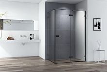 Cezares BELLAGIO-AH-1-100/80-C-NERO Bellagio Душевой уголок 80х100 см, профиль черный