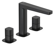 WasserKraft 9135 Nuthe Смеситель для раковины встраиваемый, черный Soft-touch