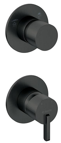 Deante BQS_N44P Silia Смеситель для душа встраиваемый, с переключателем на 2 положения Click-Clack, Nero (черный)