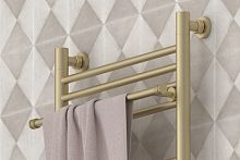 Сунержа 022-2012-0370 Полка прямая (L - 370 мм) н/ж для ДР Сунержа, матовая шампань