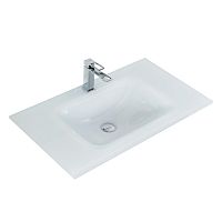 BelBagno BB910/465-LV-VTR-BL Раковина стеклянная 90х46.5 см, белая