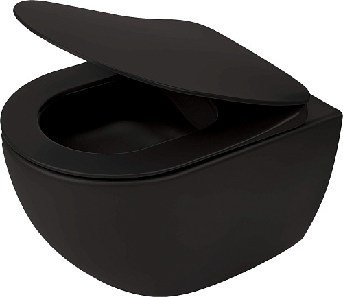 Deante CDE_NZPW Peonia Zero Унитаз подвесной 36х51 см, без сиденья, Nero (черный)