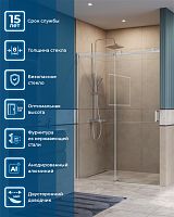 BelBagno SOFT CLOSE-2 SOFT_CLOSE-2-BF-1-140-C-Cr Душевая дверь в нишу