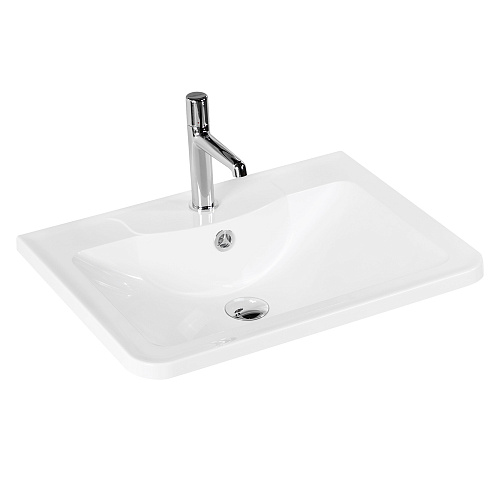 BelBagno BB600/455-LV-MR-ALR Раковина из литьевого мрамора 60х45.5 см, белая