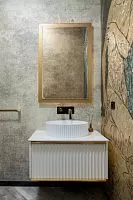 Тумба Armadi Art Canale 100 черная + Хром 843-100-BCR купить  в интернет-магазине Сквирел