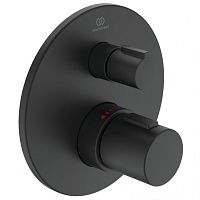 Ideal Standard A5813XG Ceratherm T100 Смеситель для душа термостатический, индивидуальный, Silk Black (черный шелк)