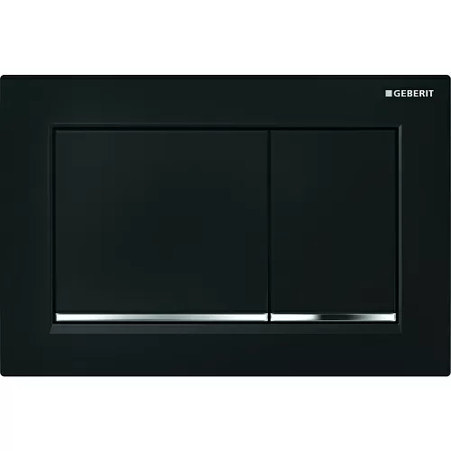 Geberit 115.080.KM.1 OMEGA30 Смывная клавиша, черный/хром глянцевый