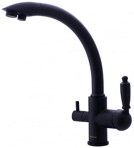 Swedbe 8045 Selene Plus Смеситель для кухни, черный/сатин Swedbe 8045 Selene Plus Смеситель для кухни, черный/сатин
