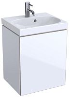 Geberit Acanto 500.608.01.2 Шкафчик под раковину 446 x 534 x 376 мм, фронтальная часть: белое стекло корпус: белый глянцевый — лакированный купить  в интернет-магазине Сквирел
